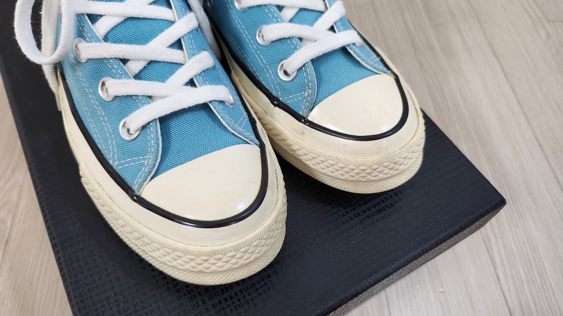 240 컨버스 척70 하이 하늘색 상품이미지5