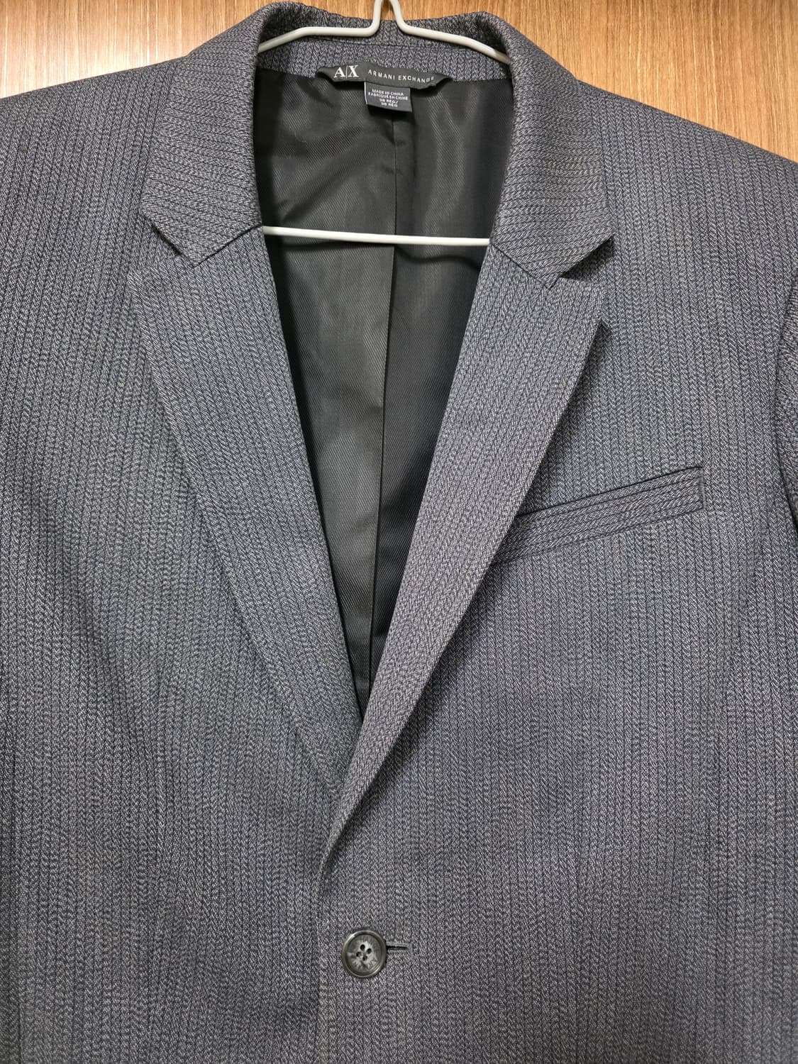 아르마니 익스체인지 헤링본 코튼 자켓 블레이저 38사이즈 상품이미지4
