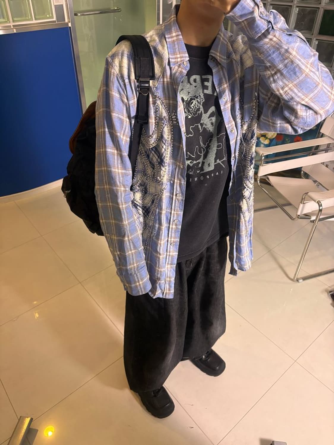 PRINT L/S TEE 더티 프린트 긴팔 티셔츠 #01 상품이미지4