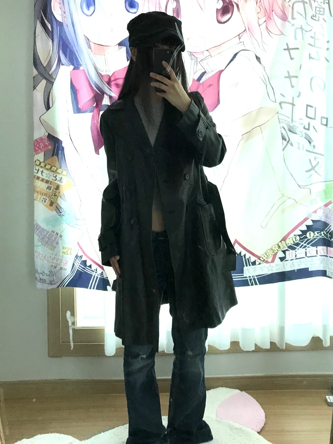 레더 트렌치 코트 상품이미지2