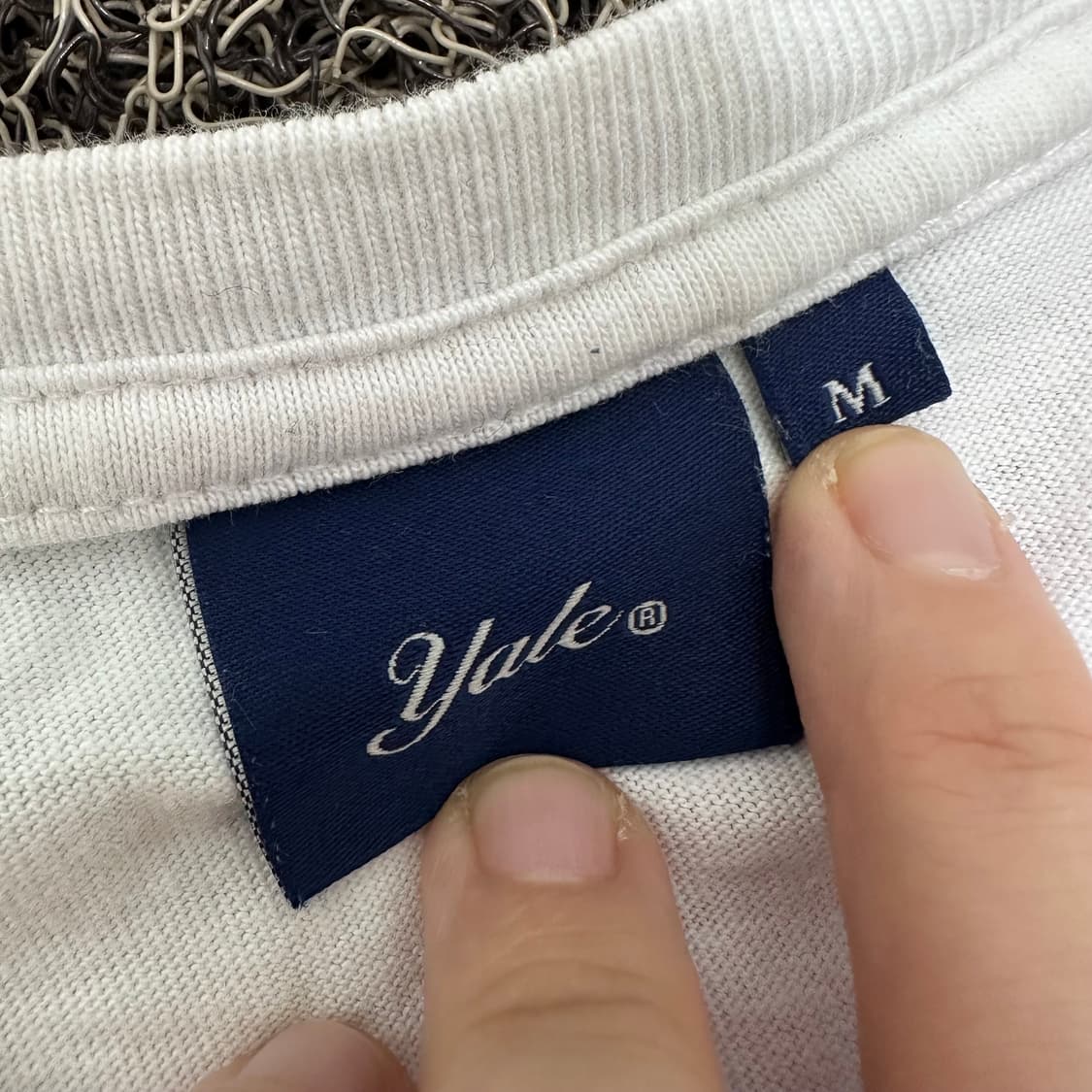 YALE 예일 반팔티셔츠 화이트 M 상품이미지3