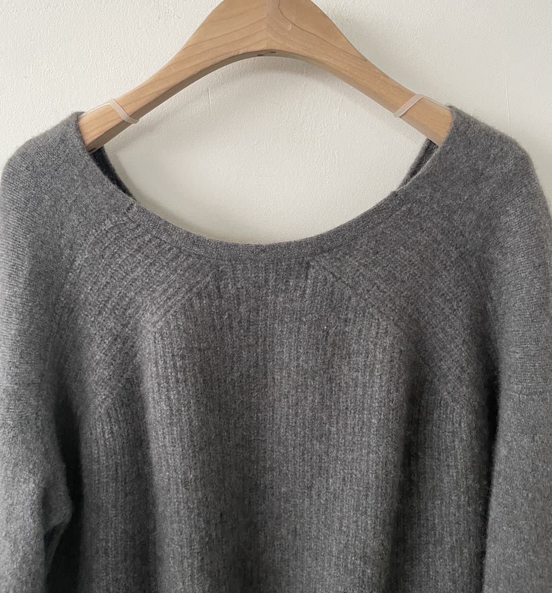 vintage gray-brown v neck wool knit 상품이미지6