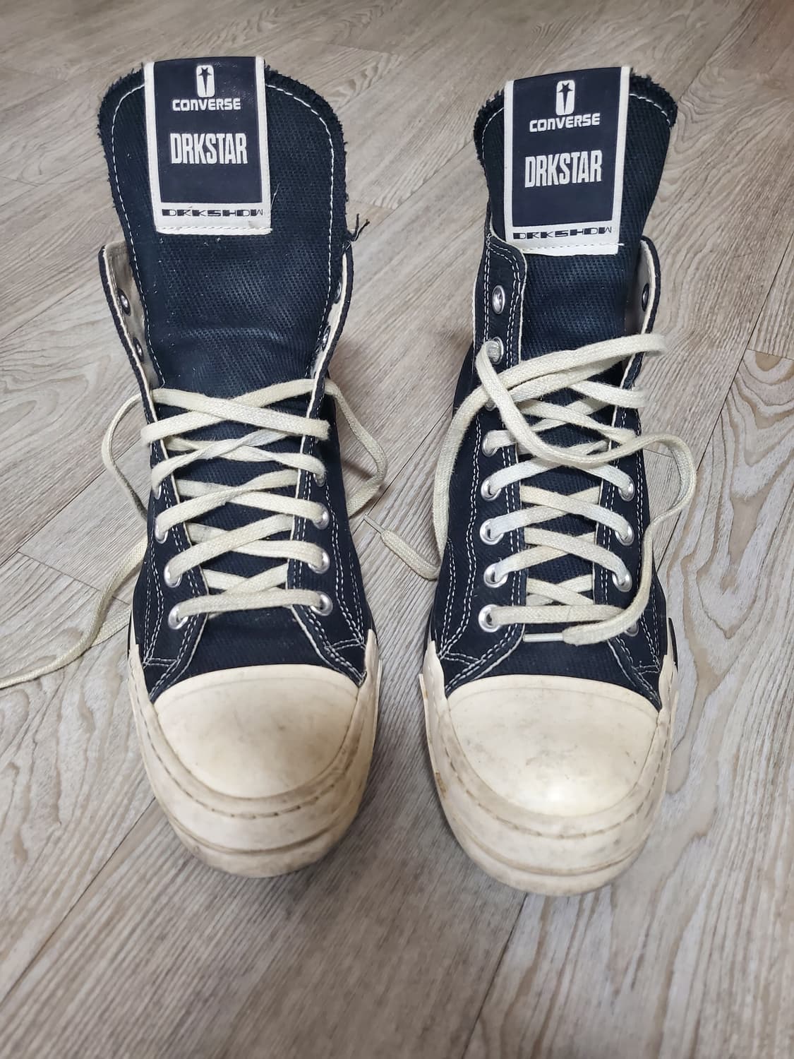 [280] 컨버스 x 릭오웬스 다크쉐도우 다크스타 척 70 하이 블랙 상품이미지1