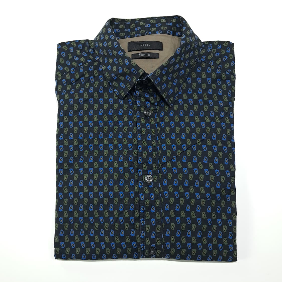 CL297 XL 디젤 인도산 페이즐리 블랙 셔츠 남방 상품이미지9