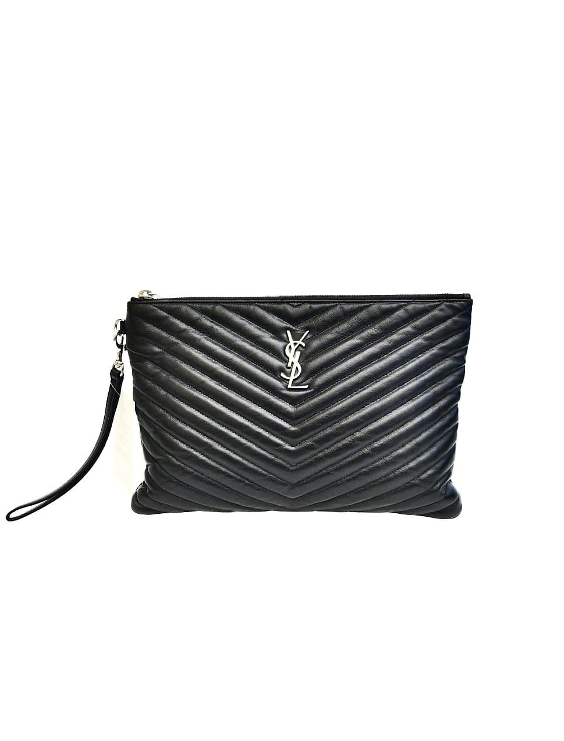 생로랑 모노그램 마트라세 레더 클러치(정품) 상품이미지2