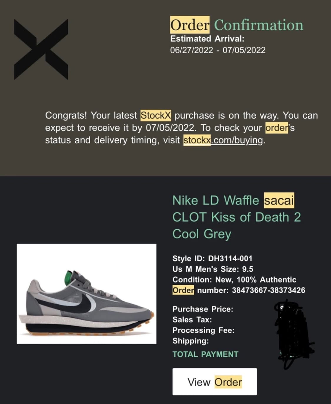 나이키 사카이 클랏 LD와플 쿨 그레이 275 상품이미지10