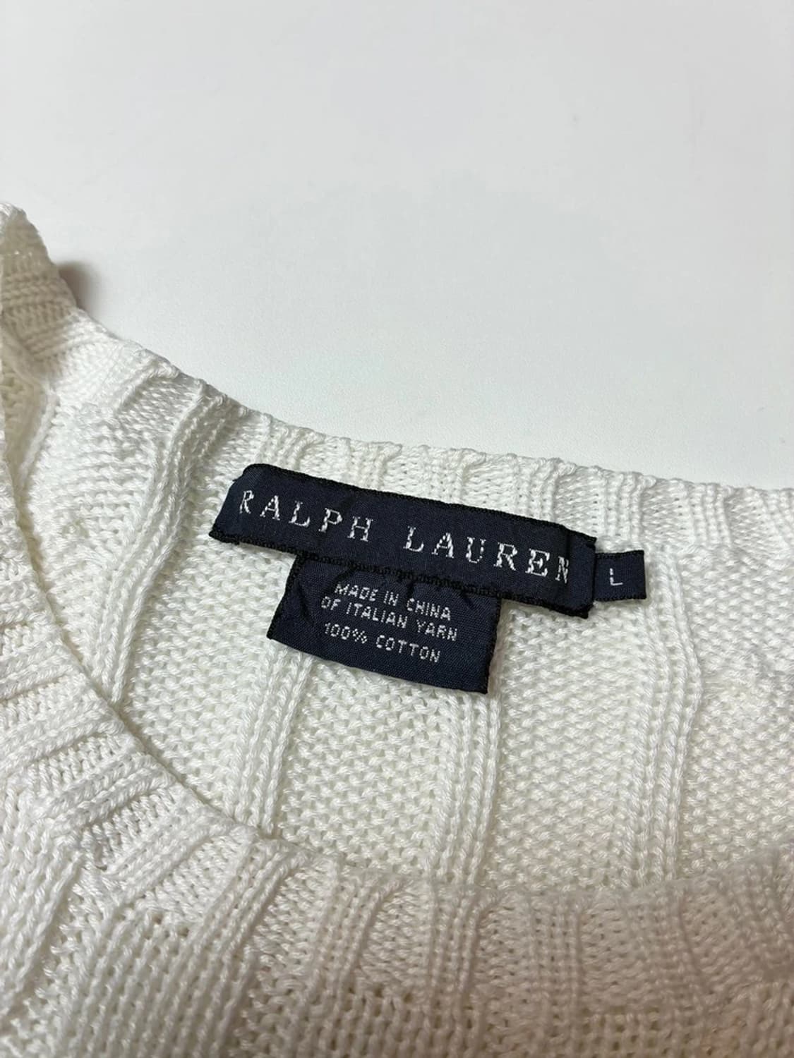 폴로 랄프로렌 00's 꽈배기 코튼 니트 PN8994 상품이미지6