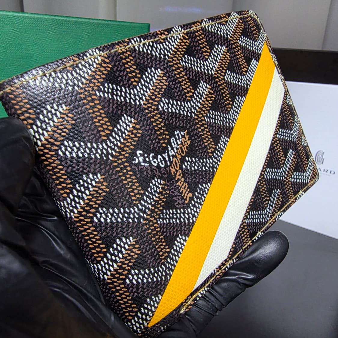 {클로젯}[마카쥬]고야드 빅투와르 블랙&탄 반지갑 상품이미지10