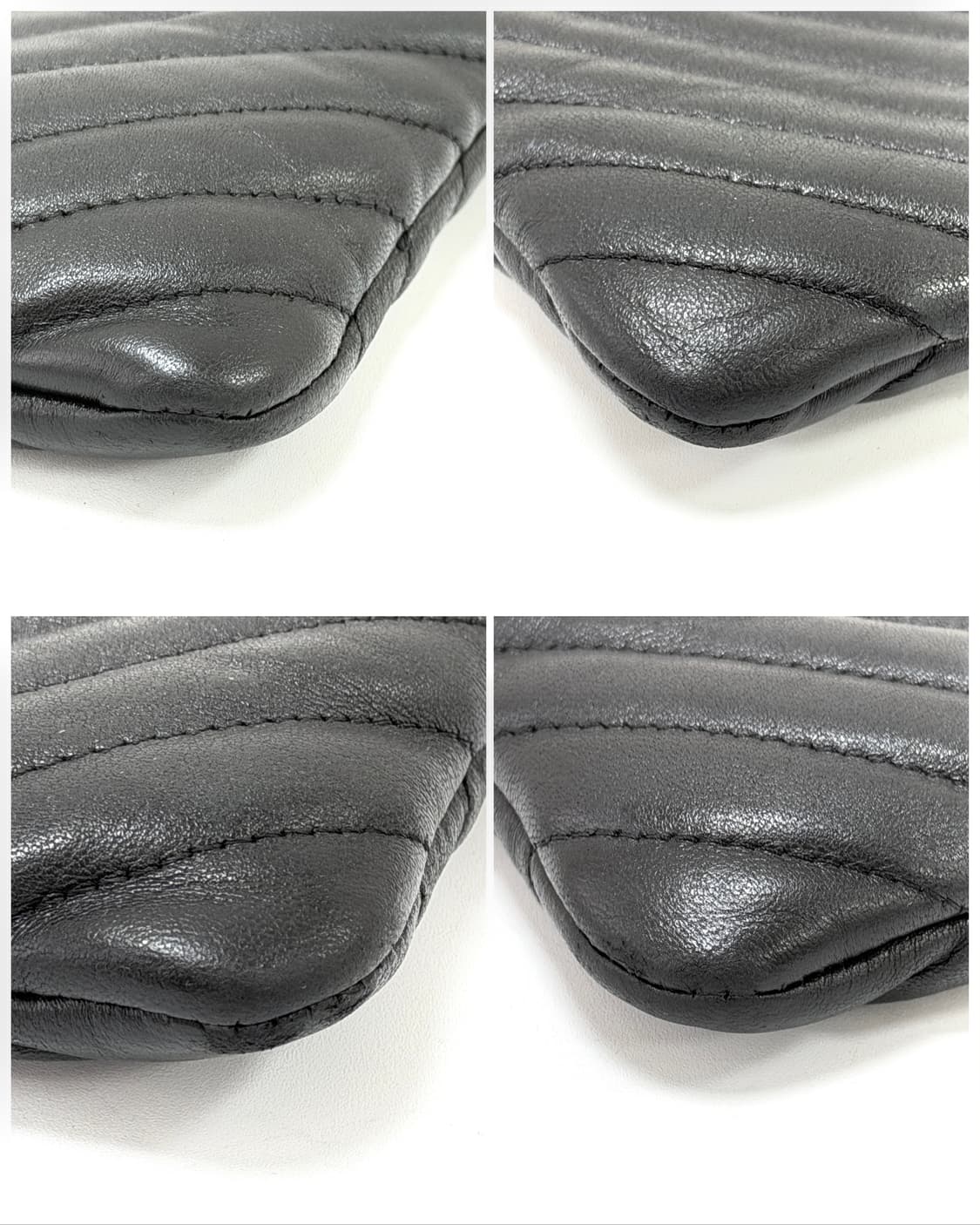 샤넬 쉐브론 퀼팅 클러치 라지 상품이미지5