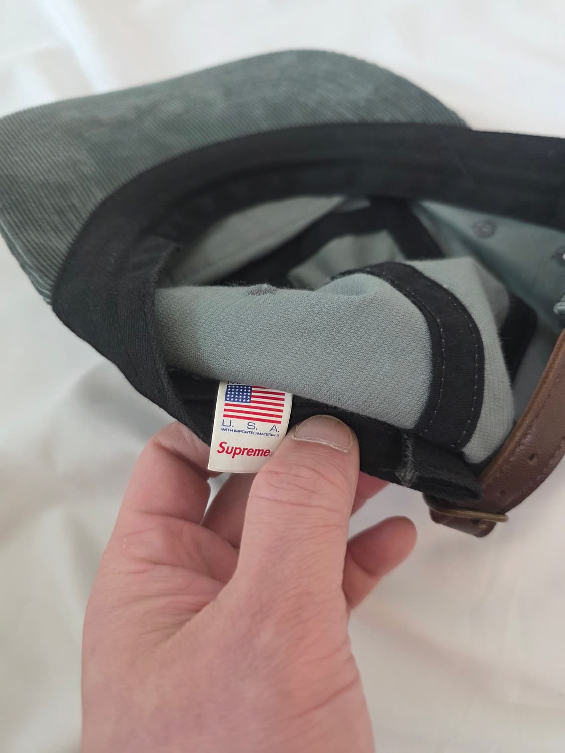 슈프림 코듀로이 캠프캡 그레이 상품이미지4