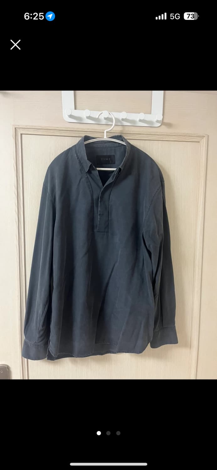 타임옴므 19fw 차콜 풀오버 셔츠 100 상품이미지1