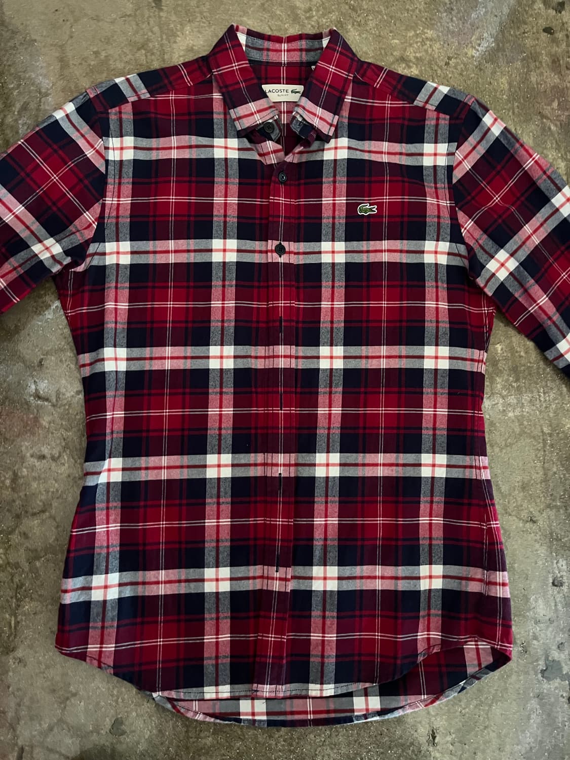 라코스테 체크 셔츠.  상품이미지1
