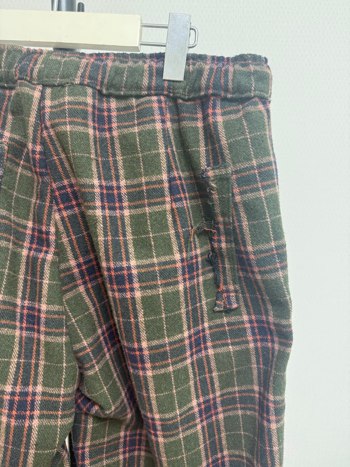 빈티지 otherfit 플란넬 체크 팬츠 상품이미지8