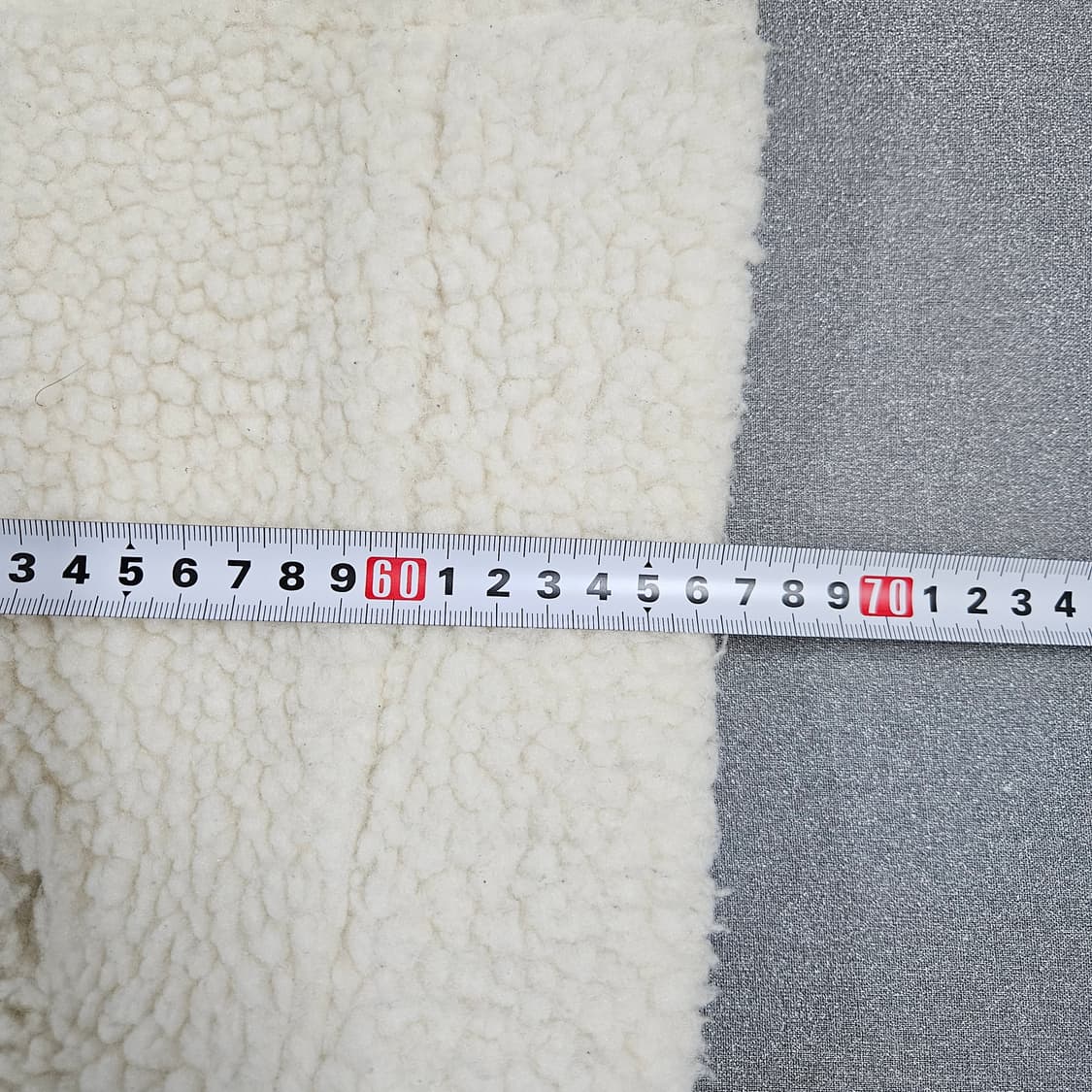 S 게스 아이보리 뽀글이 후드 후리스 상품이미지6