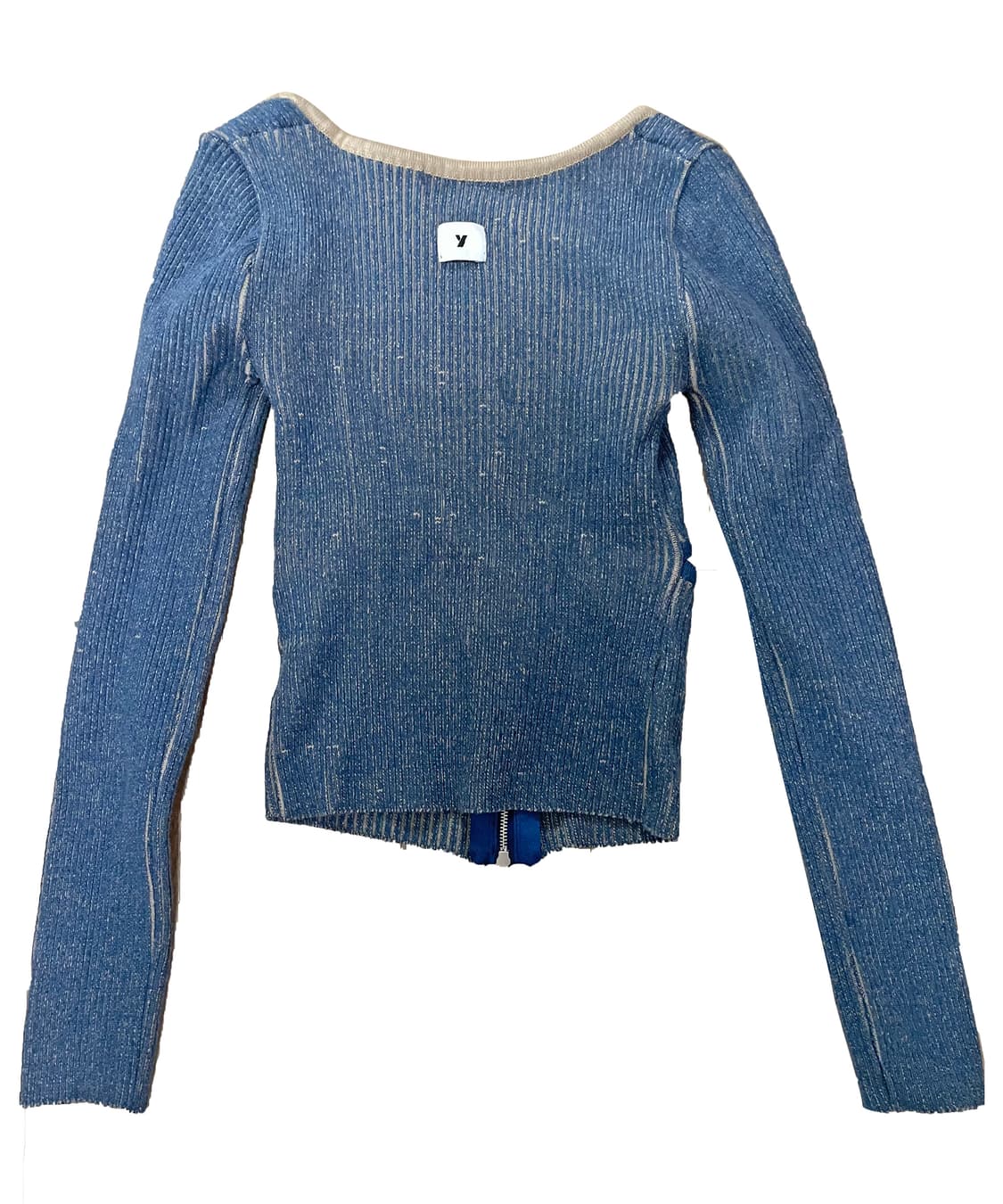 YUSE / Two-tone Bolero Knot Top 상품이미지3