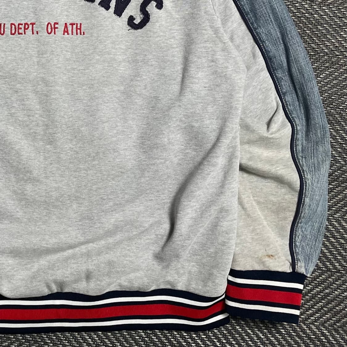 00s Fubu 후부 올드스쿨 데님 믹스업 레이싱 자켓y 5215 상품이미지7