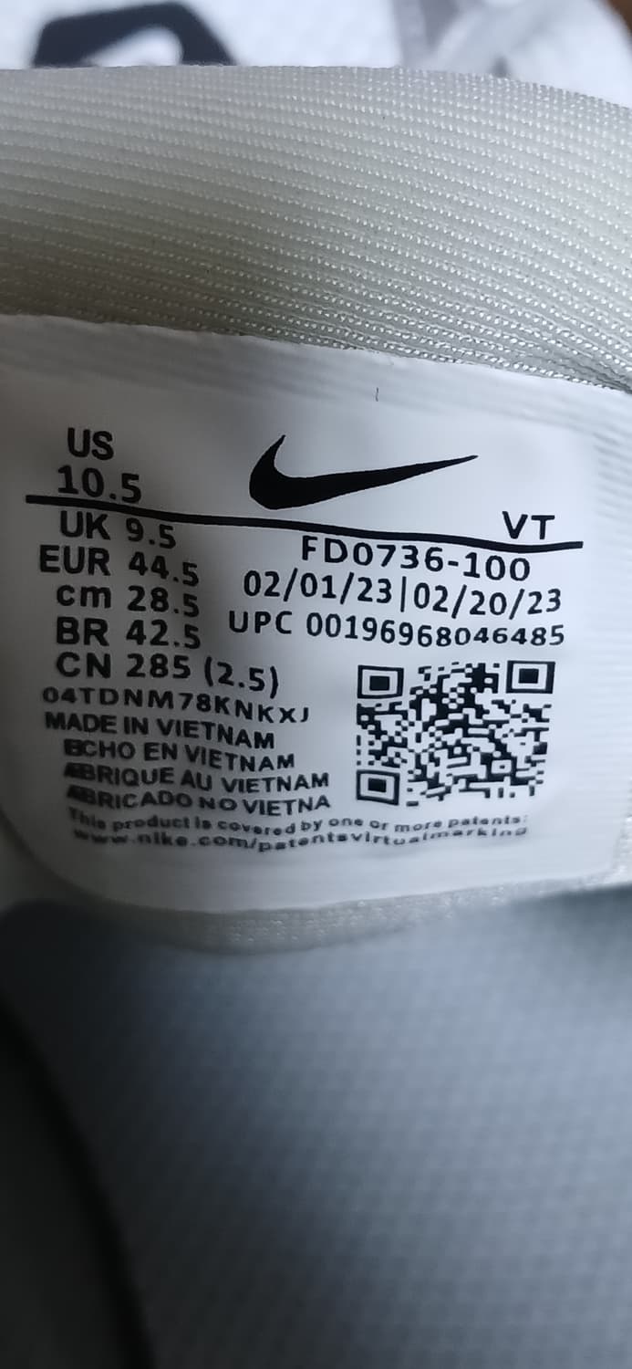 나이키 V2K 런 스니커즈 (285mm)  상품이미지5