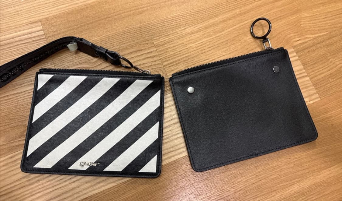 [정품] 오프화이트 디아고날 스트라이프 클러치 지브라 파우치  상품이미지3