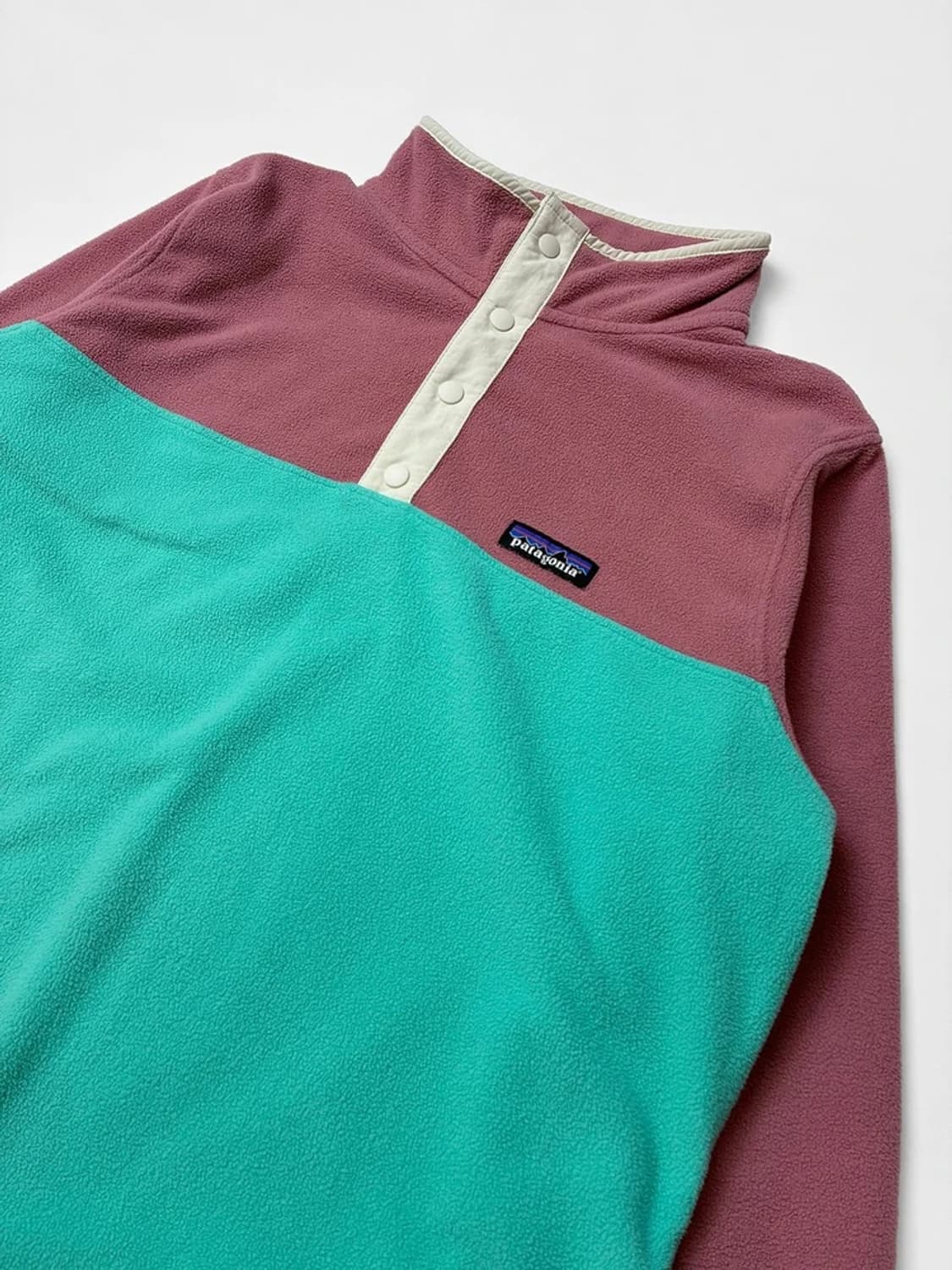 파타고니아 배색 마이크로 D 스냅티 하프버튼 풀오버 후리스 PN5153 상품이미지2