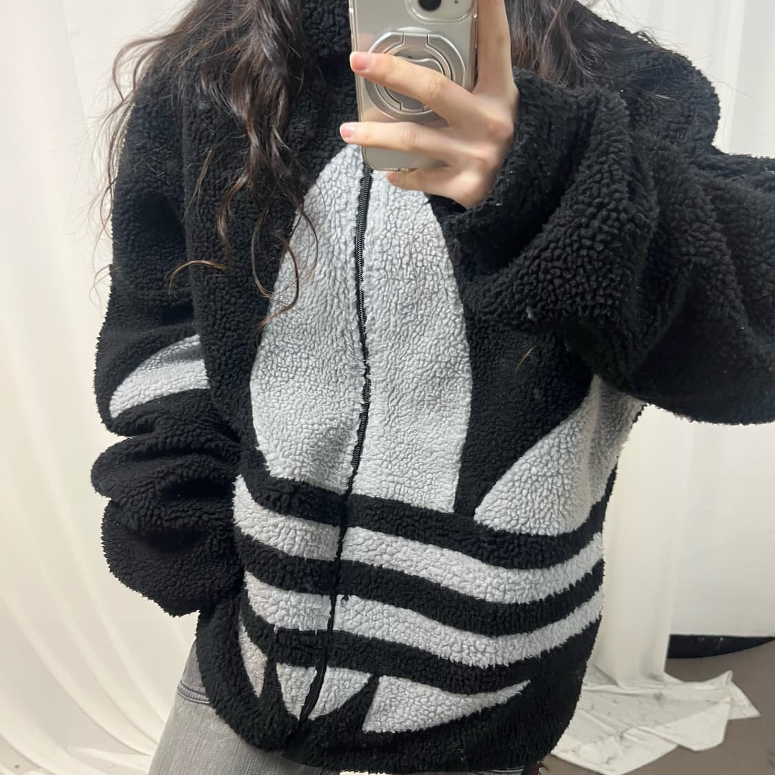 Adidas Black Trefoil Fleece 상품이미지3