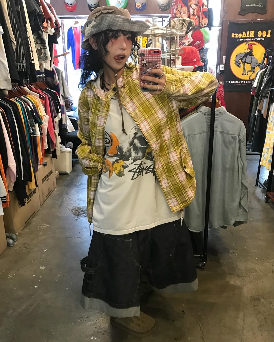 Stussy Check Pattern Hooded Jacket 상품이미지2