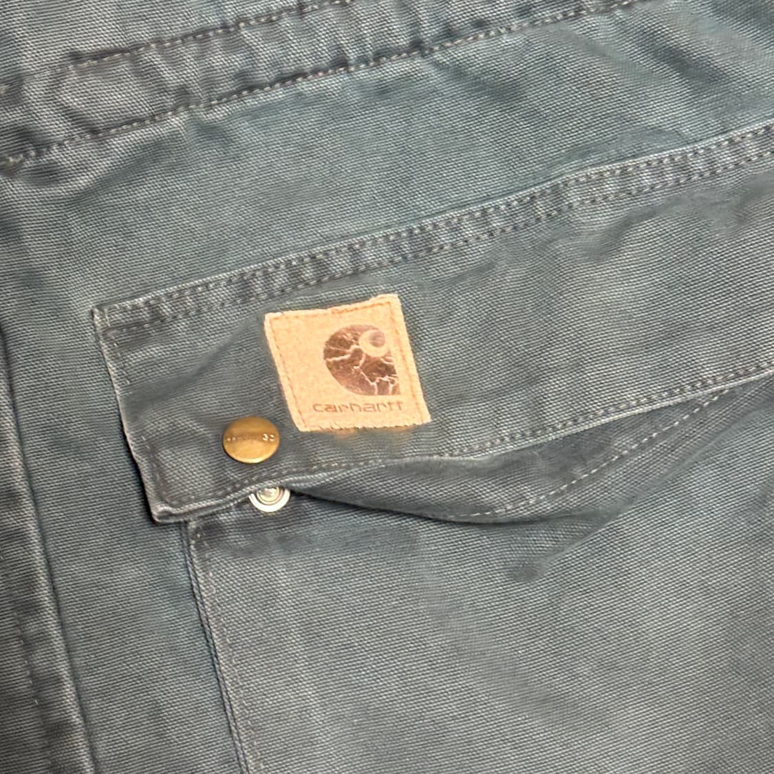 90s 칼하트 헌터그린 케이프 코트 XL 상품이미지7