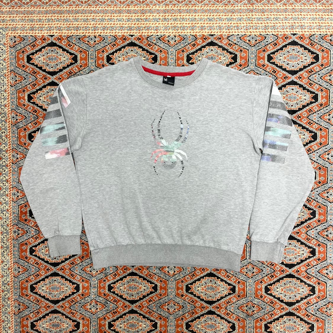 스파이더 그레이 맨투맨 남성M 상품이미지1