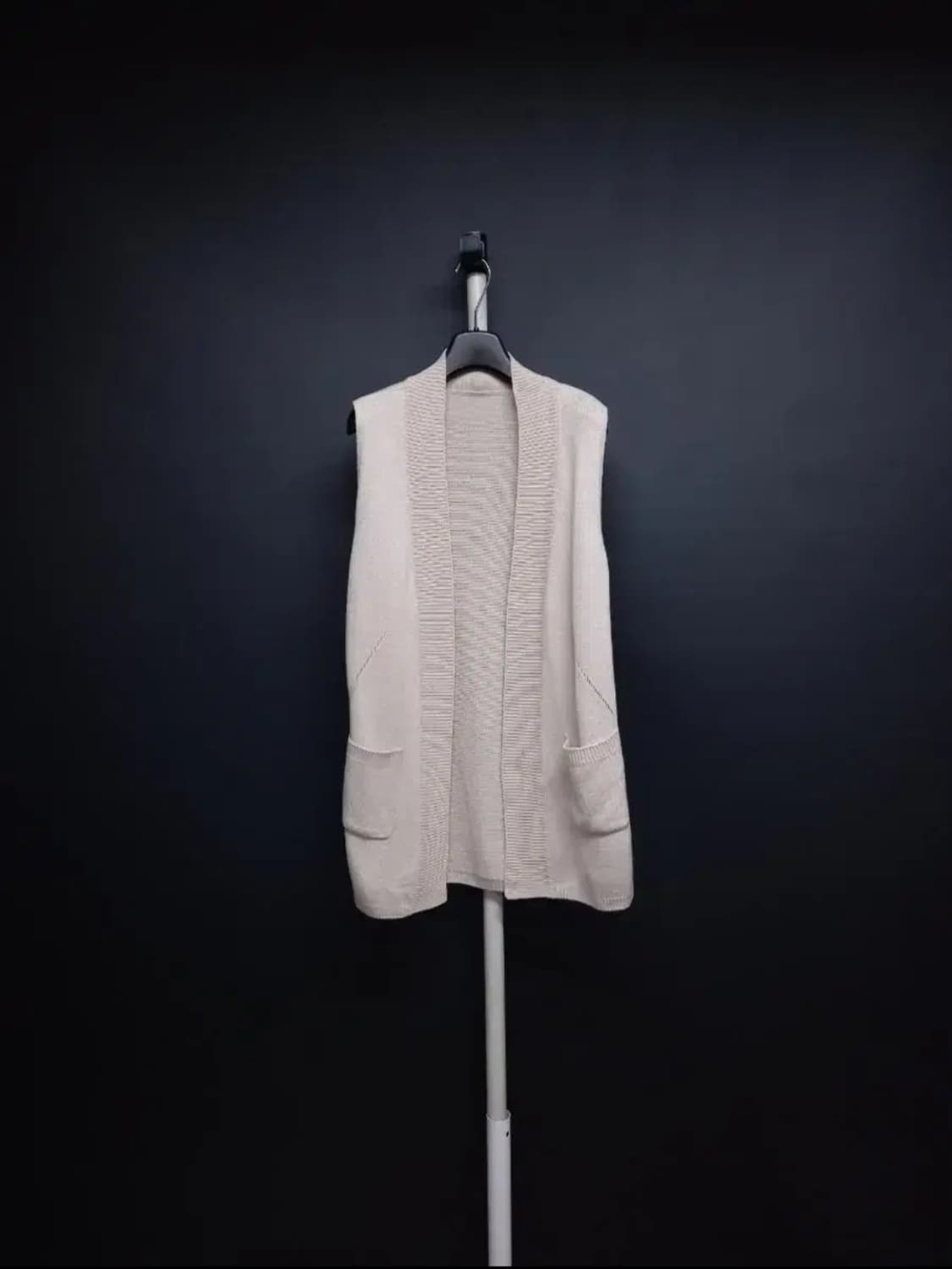 새 SJ WANI 캐시미어블랜 롱 니트 베스트 55 상품이미지1