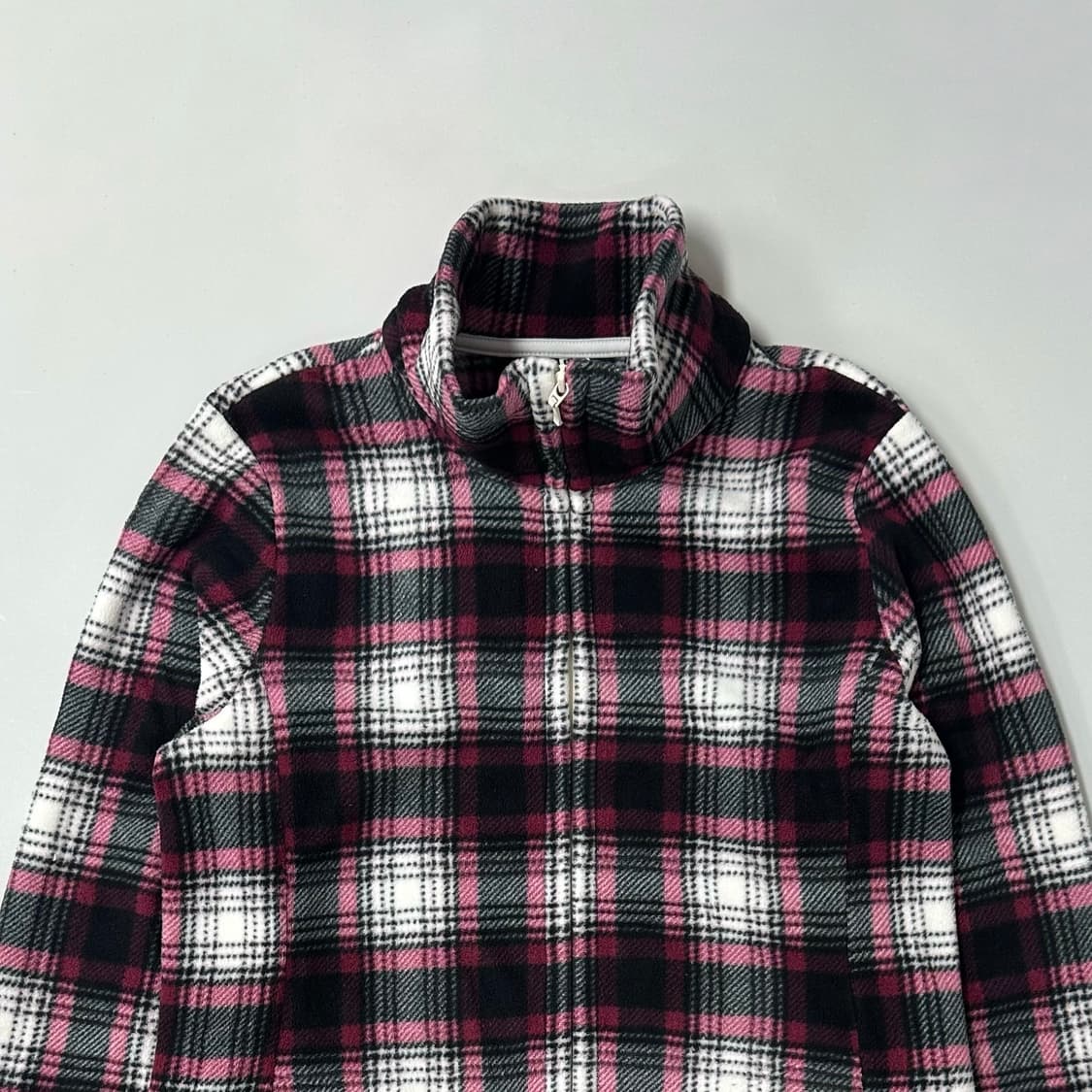 유니클로 체크 후리스 집업 상품이미지2