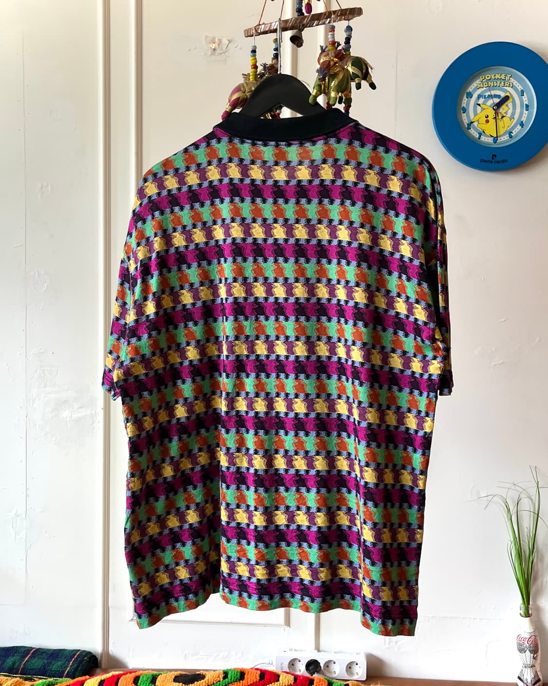 90s Modigliani ITALY Geometry PK-Shirt 상품이미지4