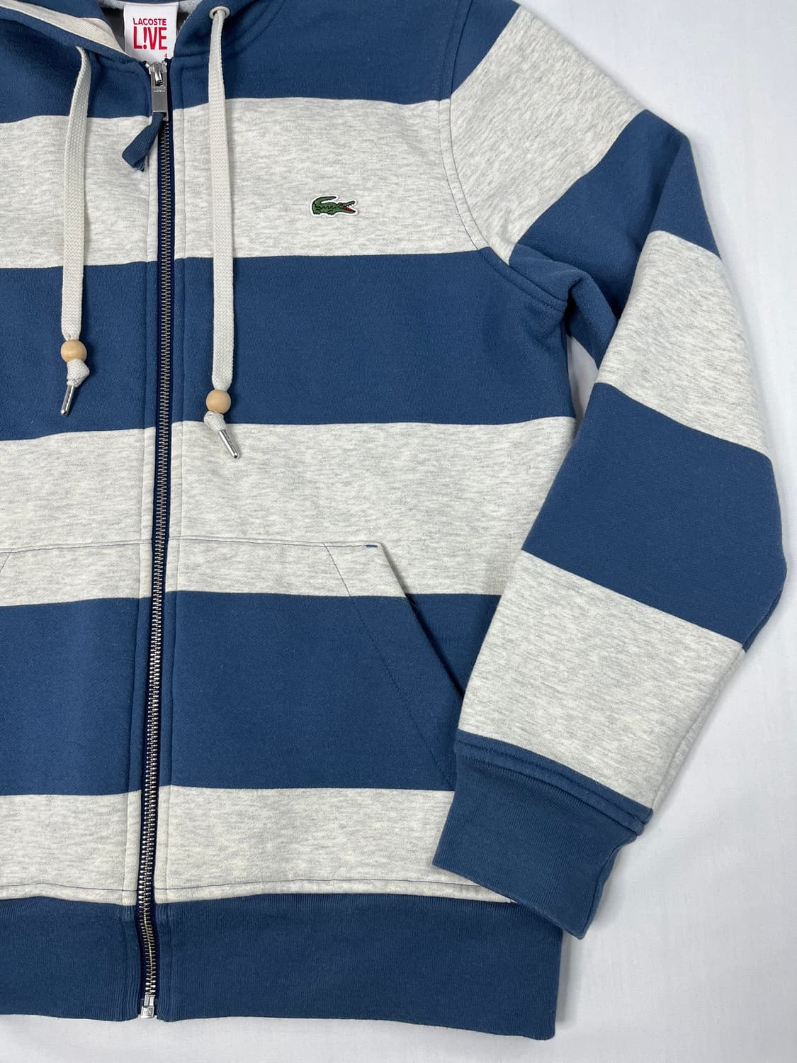 라코스테 라이브 스트라이프 후드집업 상품이미지3