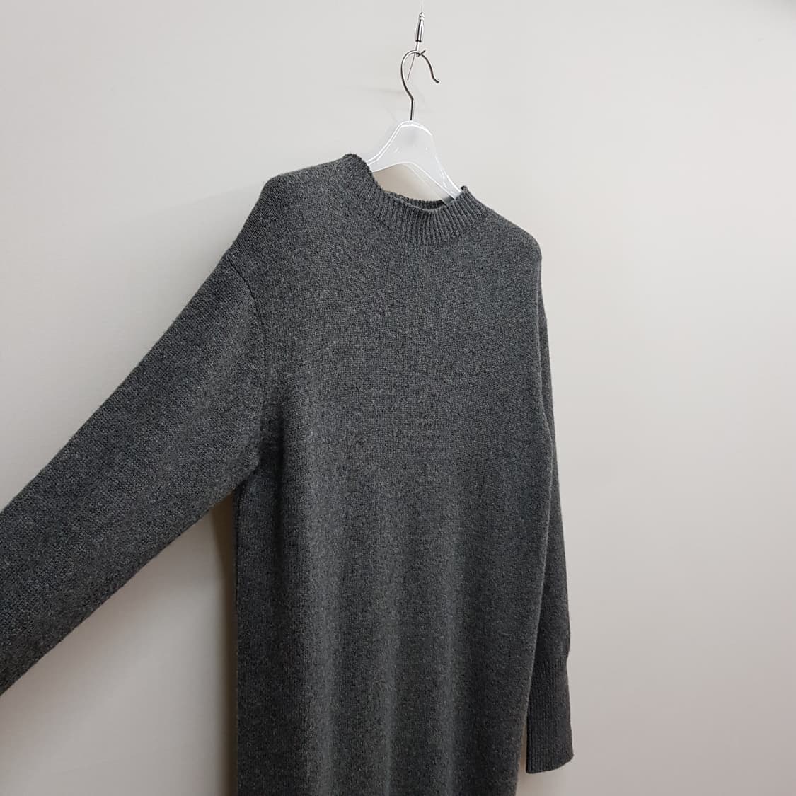 한섬 타임 울 캐시미어 니트 롱 원피스 F사이즈 상품이미지3