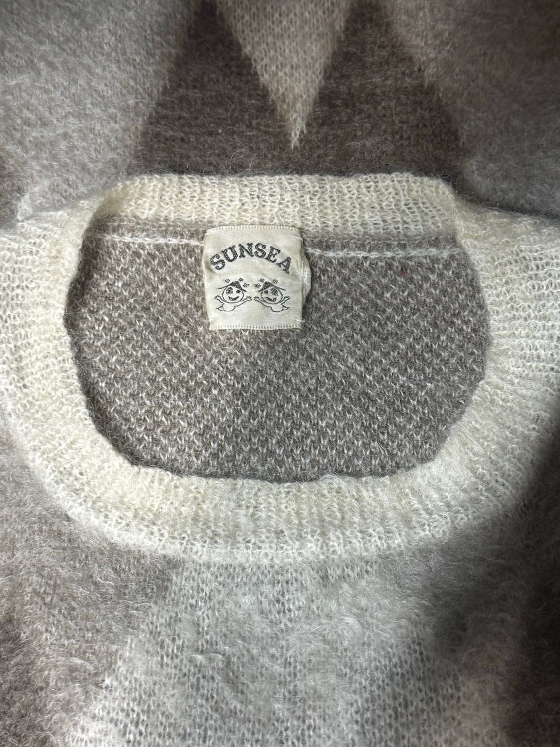 선시 12AW 모헤어 아가일 니트 상품이미지3