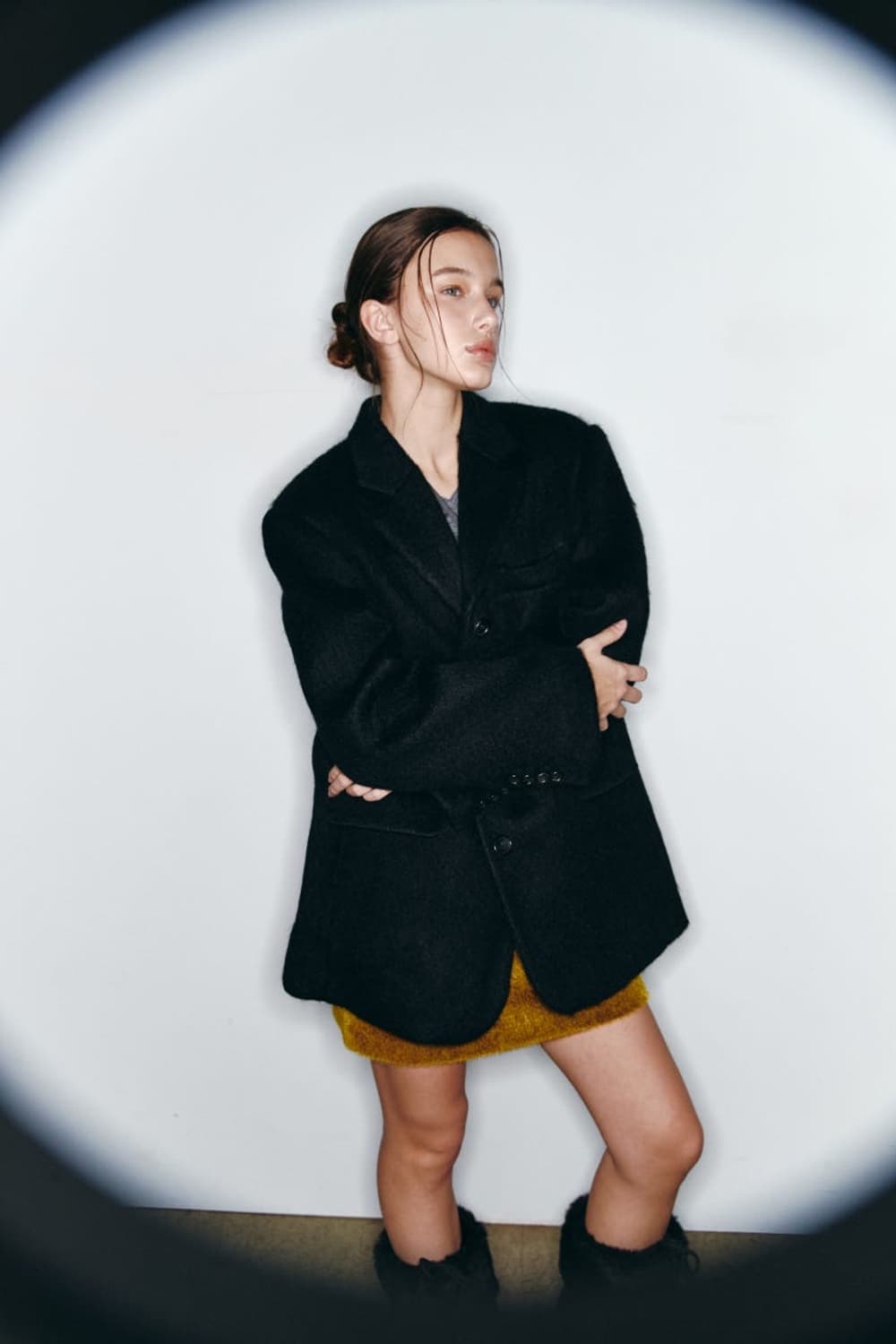 아수라 모헤어 자켓 블랙 상품이미지1