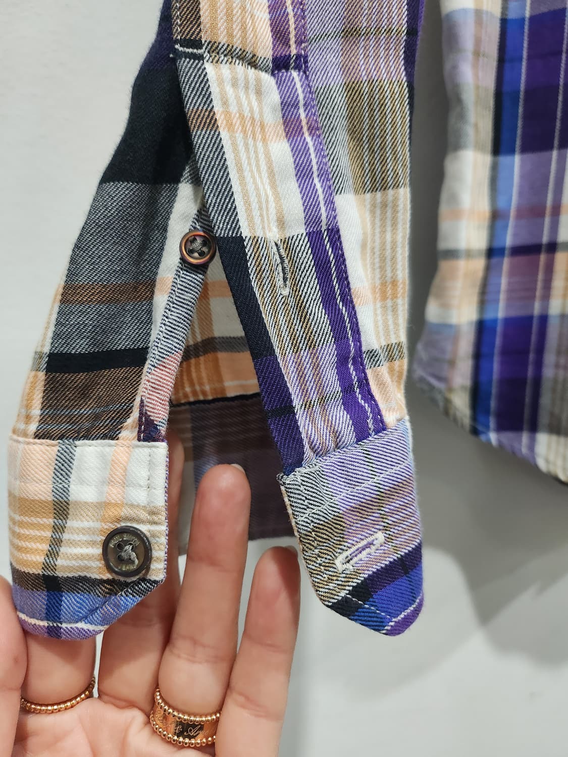 폴스미스 체크 남방 S 정품 상품이미지3