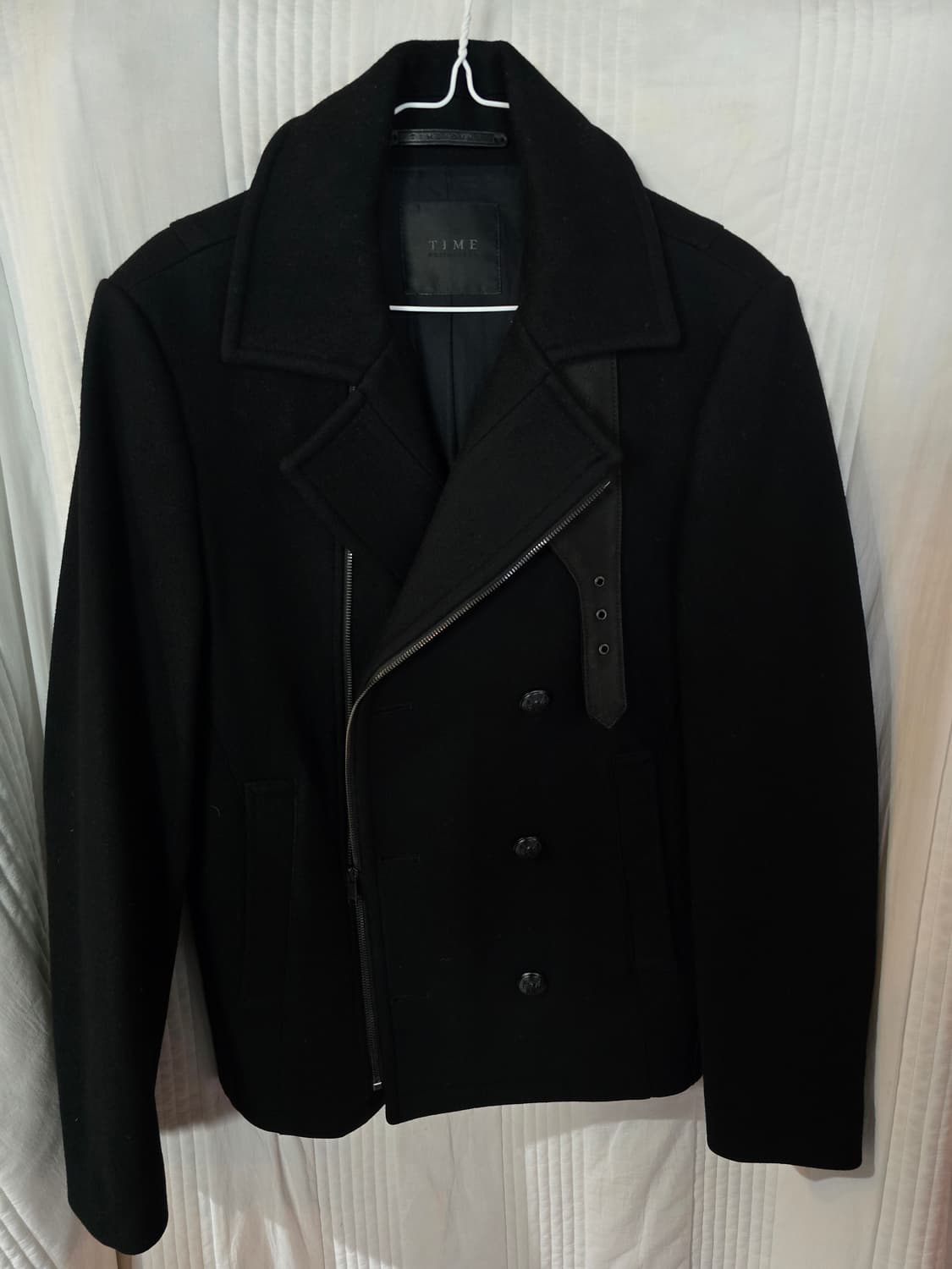 TIME 블랙 라이더 코트 상품이미지2
