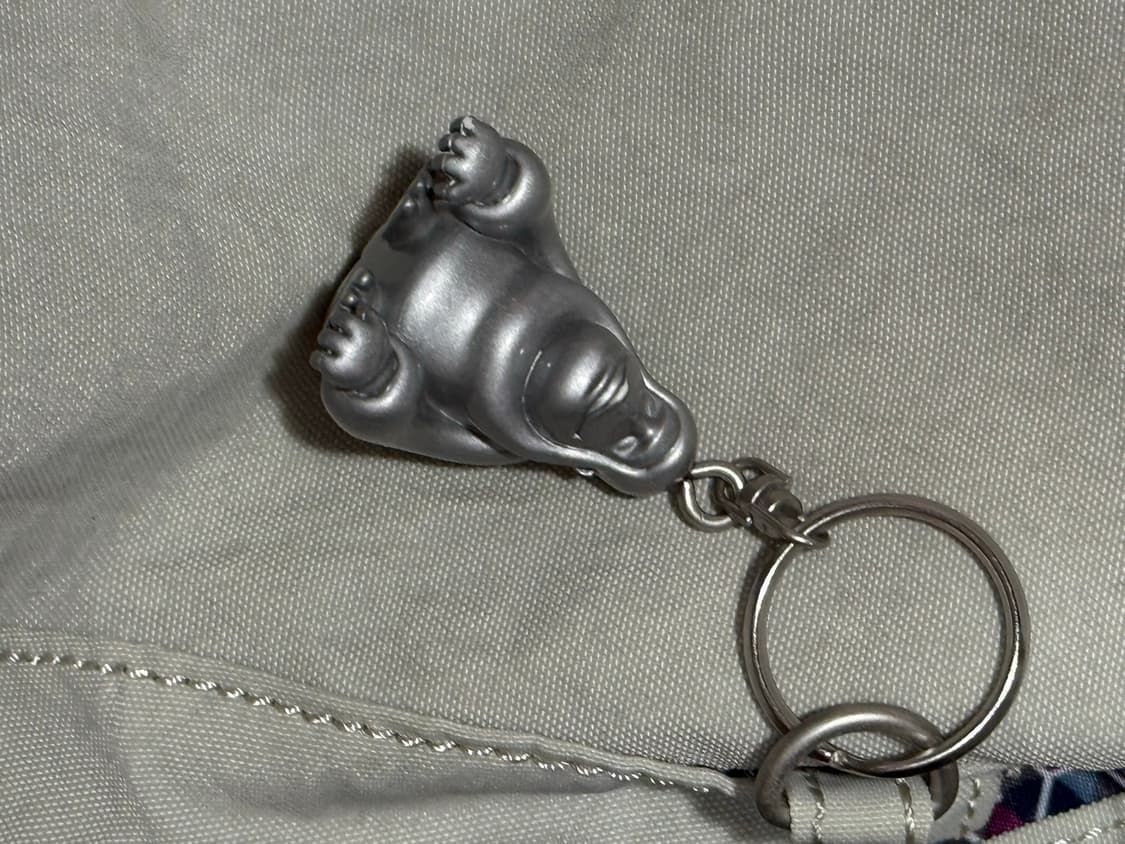 키플링 실버 블루 복조리 투포켓 백팩 상품이미지3