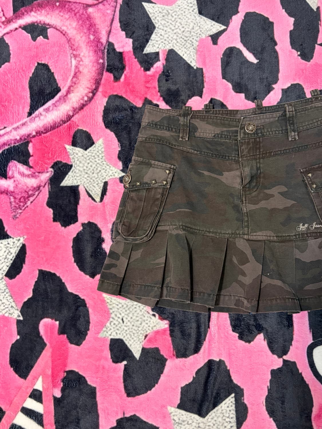 Y2K camo cargo poket pleat Mini Skirt  상품이미지6