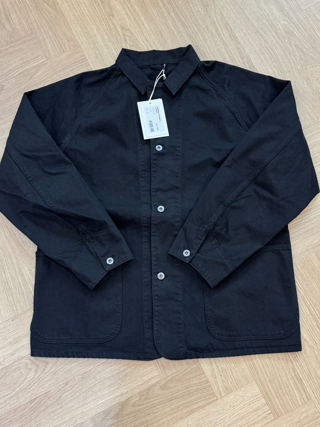 퍼블릭피겨 26ss 코튼 커버올 워크자켓 - 블랙 3사이즈 상품이미지1