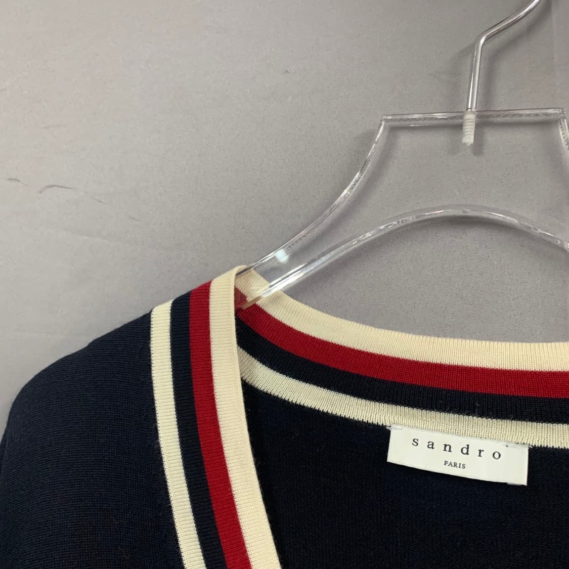 L SANDRO PARIS 산드로 옴므 브이넥 니트 가디건 상품이미지4