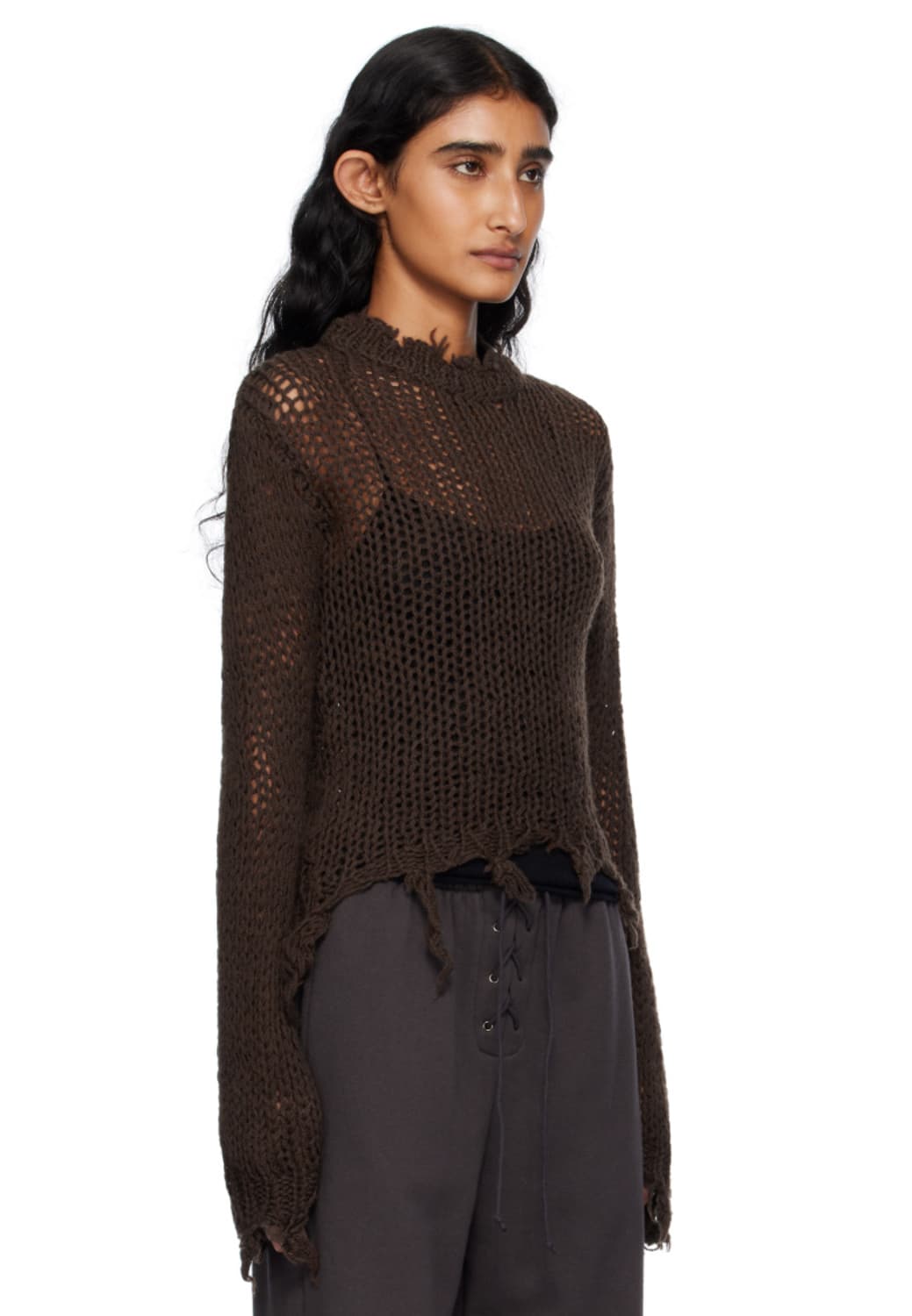 오픈와이와이 Distressed Crop Knit 상품이미지3