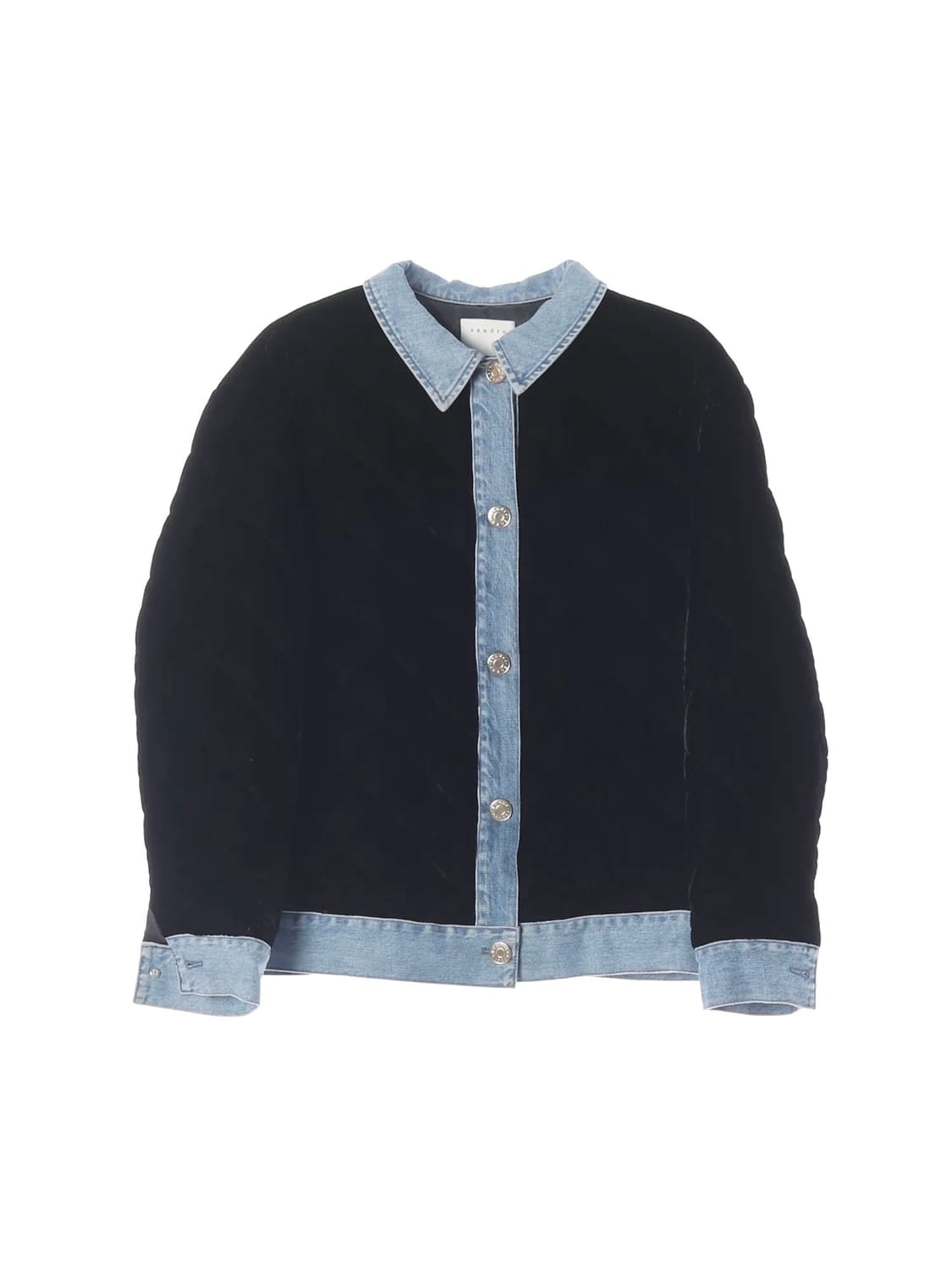 산드로 벨벳 퀼팅 자켓 55~66 상품이미지3