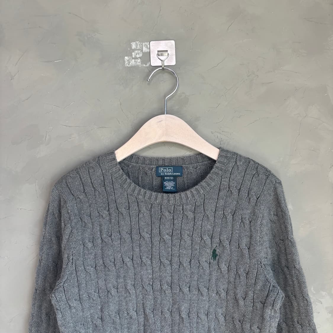 폴로 랄프로렌 꽈배기 니트 그레이  상품이미지2