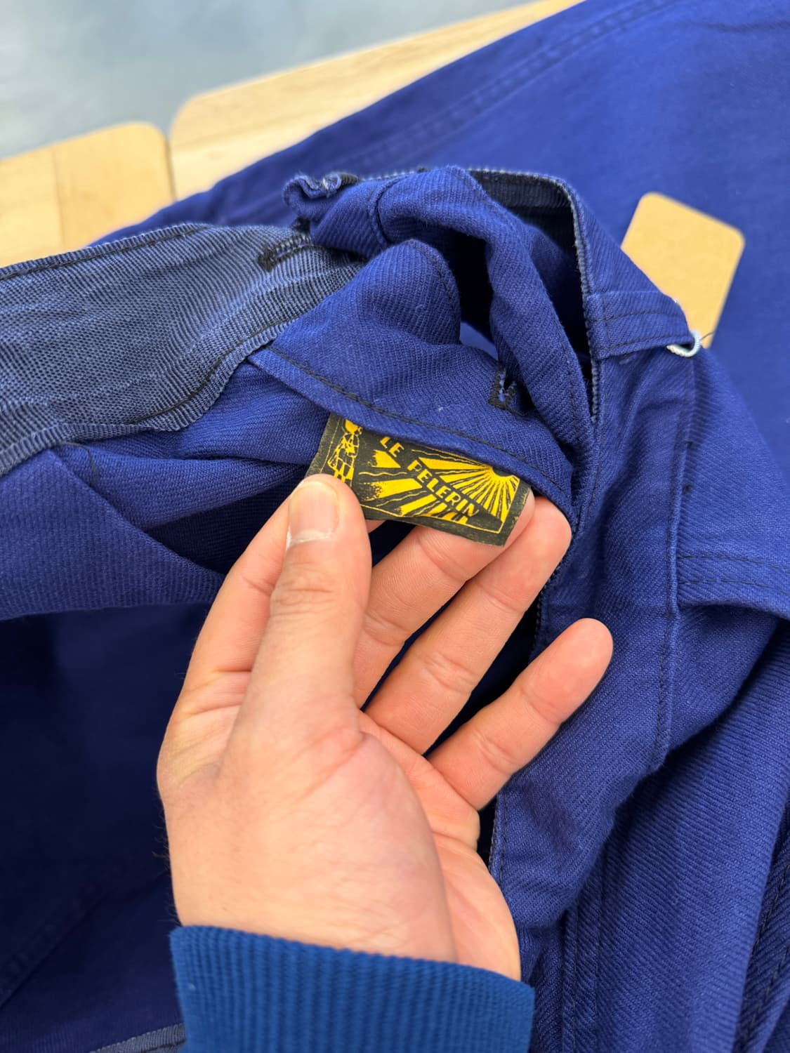 OLD MODEL PURPLE NAVY VINTAGE 프렌치워크팬츠 상품이미지7