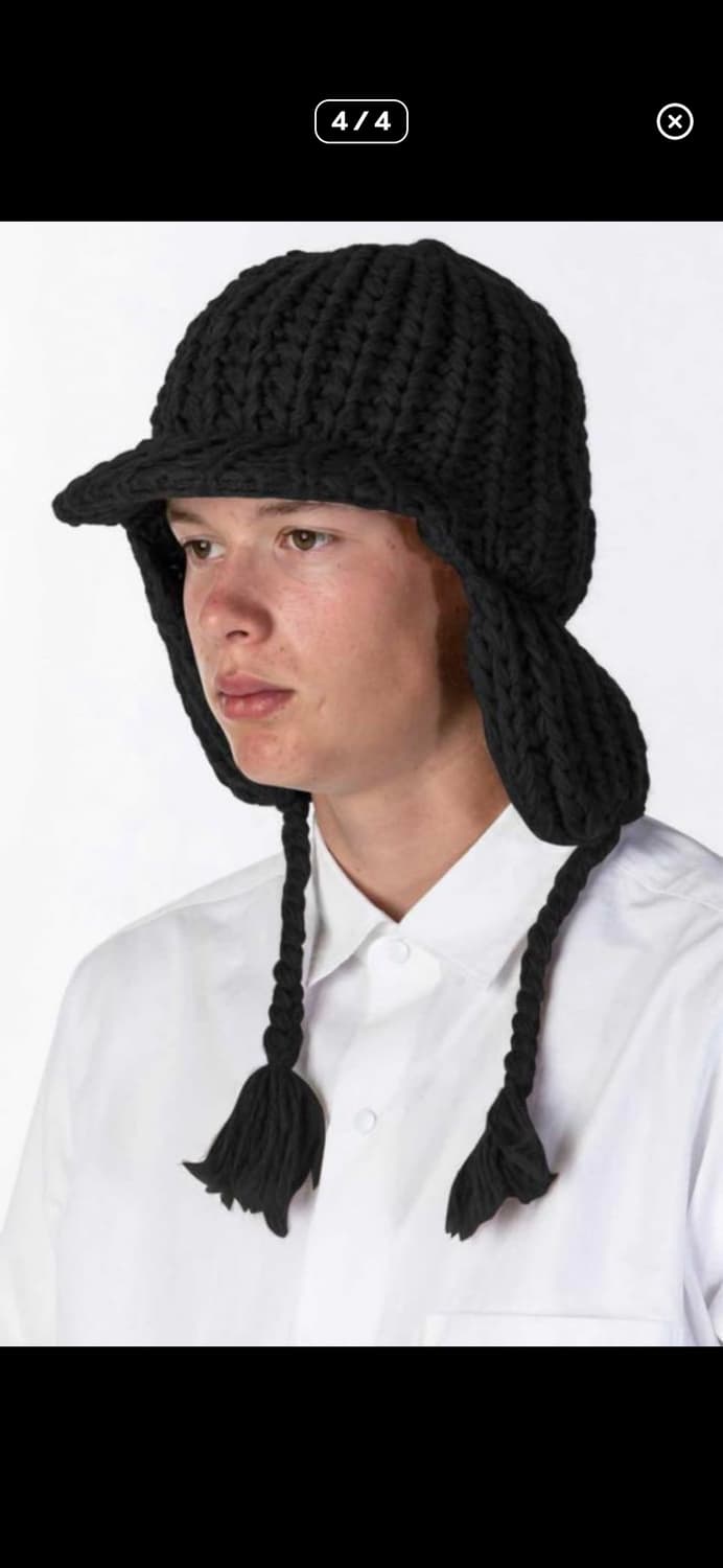 키지마 타카유키 울 이어플랩 니트캡  카멜사장님 착용 상품이미지8