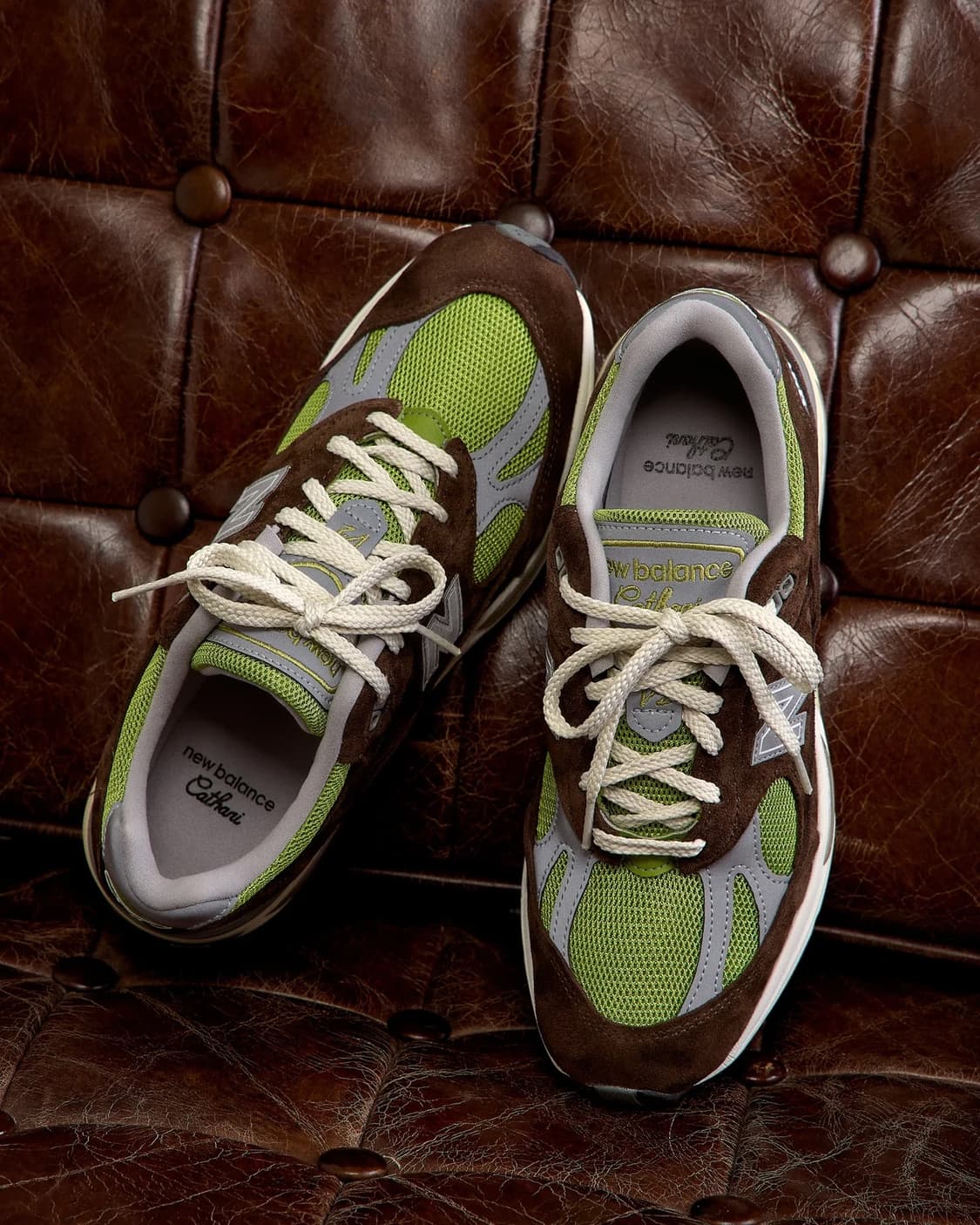 뉴발란스 x 다니엘 카타리 991v2 초콜릿 브라운 피스타치오 상품이미지8