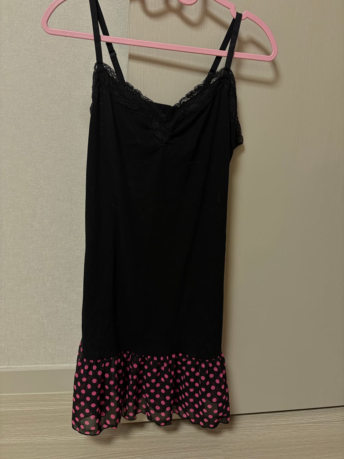 세실맥비 오네갸루 핑크 땡땡이 도트 슬립 상품이미지1