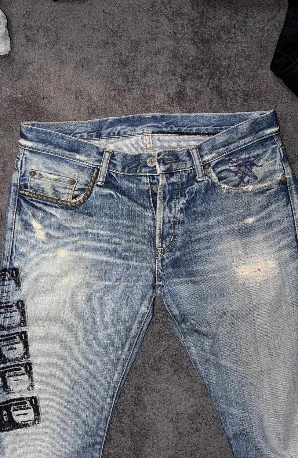 히스테릭 글래머 x 앤디 워홀 US Dollar Printed Jean 상품이미지3