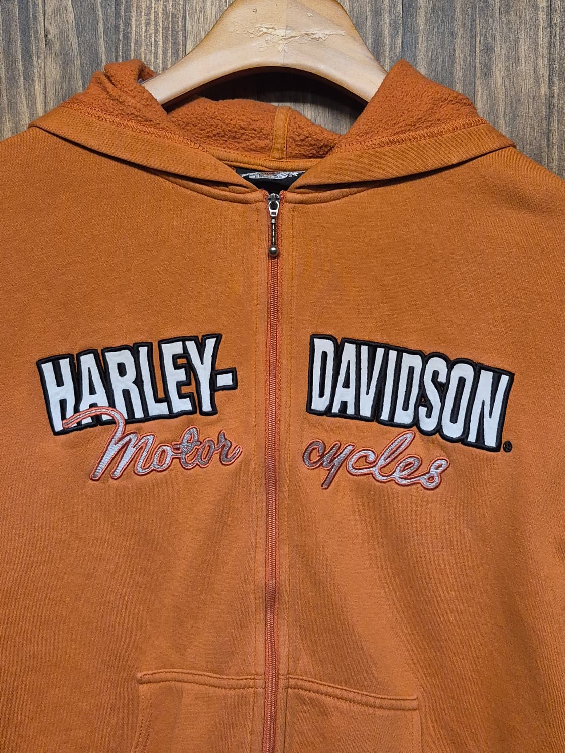 HARLEY DAVIDSON ORANGE HOODIE ZIPUP  상품이미지5