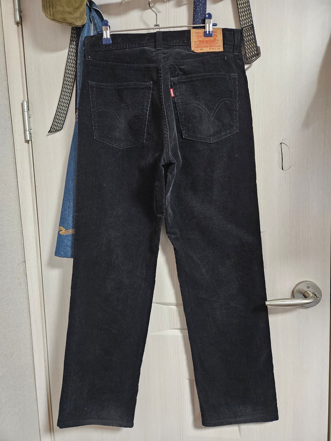 00s jp levi's 502 코듀로이 리바이스 블랙 상품이미지2